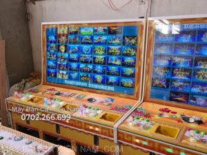MÁY BẮN CÁ 3 TAY - 60 TRÒ - LẮP THẺ XU