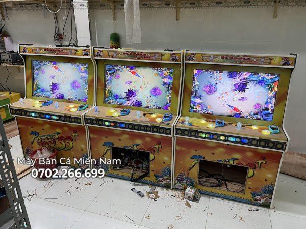 Máy Bắn Cá 2 Tay Ghép 6 Tay - Máy có thể sử dụng thẻ VIP, thẻ xu hoặc bấm điểm