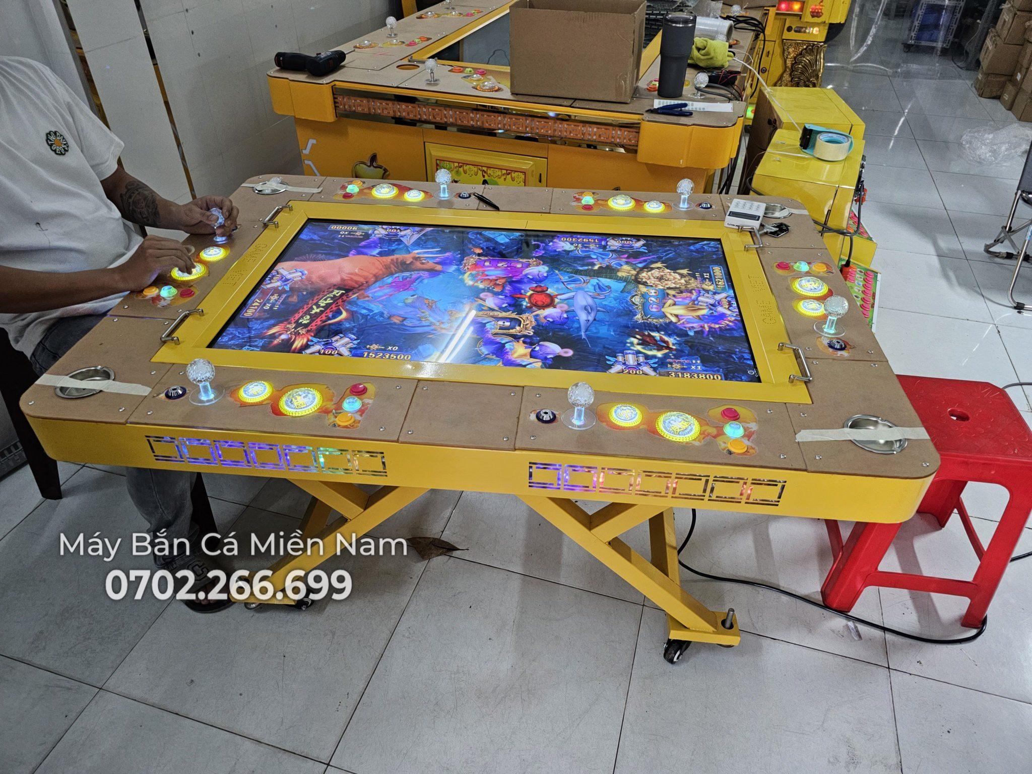 Máy bắn cá chân xếp 6 tay 43in