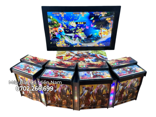 Máy Bắn Cá Thùng Đứng 55in 4 Tay