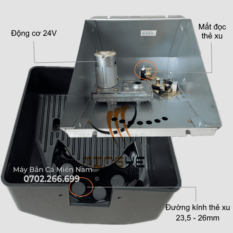 Mô tơ xả thẻ xu 24v - 007